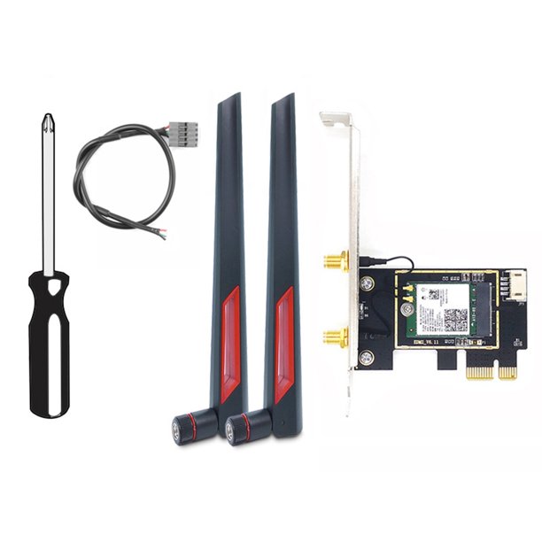 AX210 WiFi 6E Desktop Wireless Network Card with 10DB Antenna 2.4G/5G
