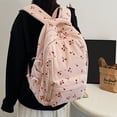 thumbnail image 5 of TIREOW Women Cute Cherry Print Preppy Bag Large Corduroy Bookbag Aesthetic Backpack Kawaii Daypack Lightweight 17-In Laptop Bag Travel Aesthetic Backpack, 5 of 8