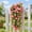 Pink, variant on Artificial Hanging Flowers Faux Silk Daisy Plants Outdoor Decor for Front Door Porch Patio Yard Garden Window Box Planter Home Decoration Realistic Trailing Flower Arrangement Weather Resistant