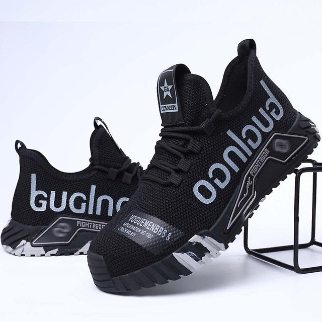 2023 New Work Sneakers Steel Toe Shoes Men Safety Shoes Puncture-proof Work Shoes Boots Fashion Indestructible Footwear Security