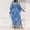 Royal Blue#2, variant on HAJWOH Women’s Plus Size Kaftan Dress V Neck Batwing Sleeve Lightweight Beach Cover Up Loungewear