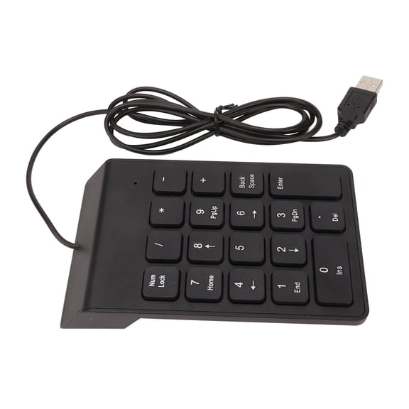Mini Wired Number Pad With USB, 18 Keys, Plug  Play, Ideal For Finance