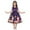 Blue, variant on Herrnalise Girls Baby Christmas Cosplay Long Skirt Santa Claus Print Princess Bowknot Performance Dress Skirt Christmas Dress