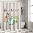 thumbnail image 4 of Fall Shower Curtain Pumpkin Harvest Vintage Shower Curtains for Bathroom Happy Fall Y''all Bath Curtains Sets for Autumn Thanksgiving Seasonal Bathroom Decor Polyester Fabric Waterproof 72 x 84 in, 4 of 6
