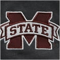 thumbnail image 3 of Men's Colosseum Charcoal Mississippi State Bulldogs Tortugas Logo Quarter-Zip Jacket, 3 of 4