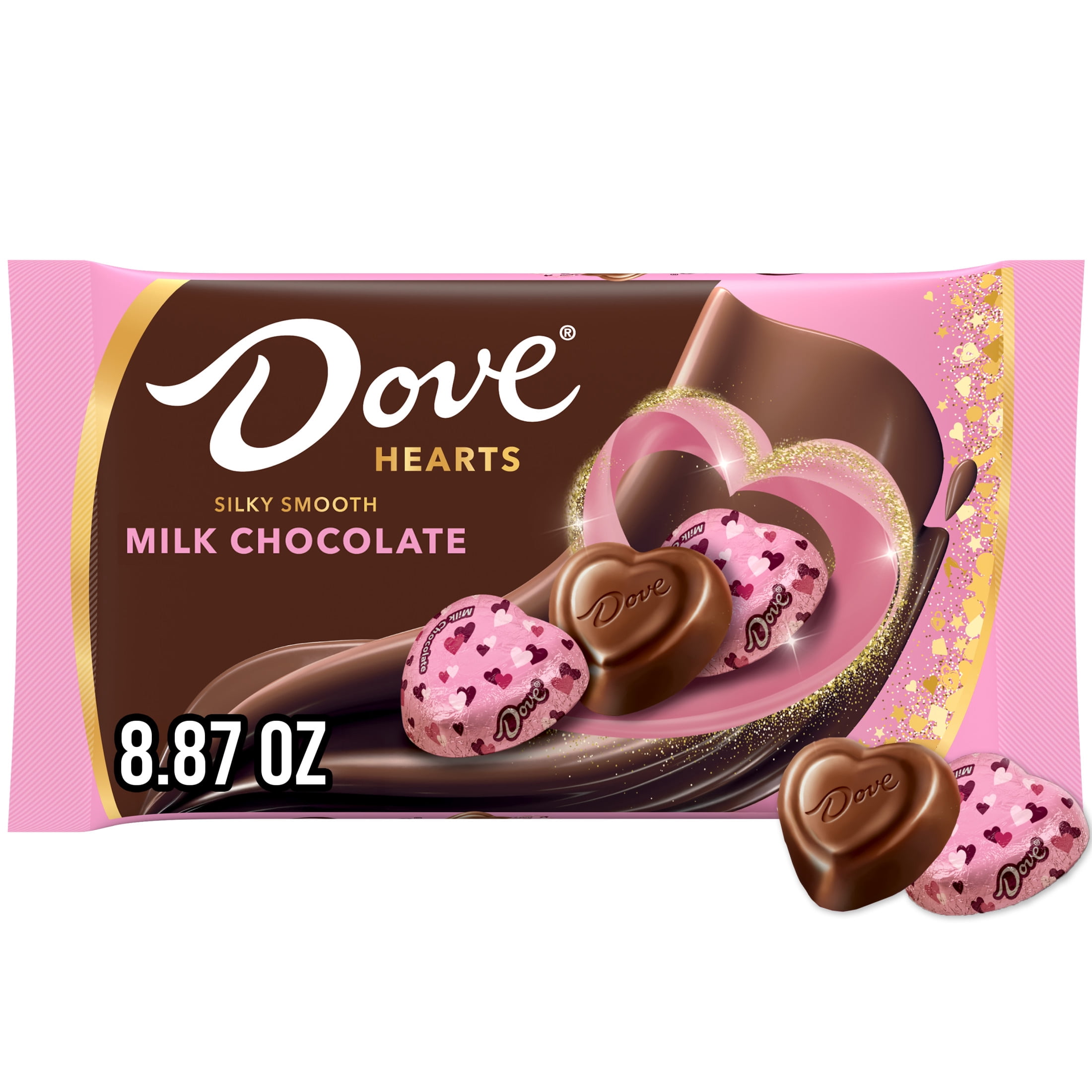 (2 pack) Dove Promises Valentine's Day Heart Chocolate Candy Bag - 8.87 oz