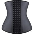 thumbnail image 1 of YIANNA Long Torso Waist Trainer for Women Latex Underbust Waist Corsets Cincher Hourglass Body Shaper Black-2XL, 1 of 7