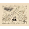 thumbnail image 2 of Tallis 32x26 White Modern Wood Framed Museum Art Print Titled - Southeast New Brunswick Canada - Tallis 1851, 2 of 4