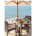 thumbnail image 2 of Outdoor Tablecloth with Umbrella Hole and Zipper, Fall Square Table Cloth 54x54 Inch Waterproof Tablecloth, Farmhouse Plaid Pumpkin Autumn Maple Leaf Lattice Picnic Table Cover for Patio Camping, 2 of 7