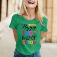 thumbnail image 2 of Cathalem T-Shirt Surdimensionné pour Femmes Été Manches Courtes Col en V, Vert m, 2 of 4