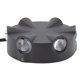 thumbnail image 4 of Aplique de pared LED redondo de aluminio negro de 6 W, 6 LED, resistente al agua, luz cálida para patio, CA 85-265 V, 4 of 8