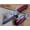 Red, variant on Damascus steel 7.8" folding hand forged custom rain drop patren knife 3.5" Blade Colored Bone & Damascus bolster scale cow leather sheath