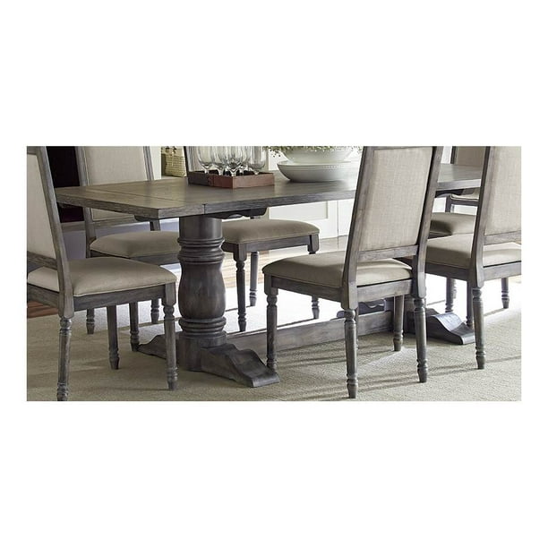 Complete Dining Table in Dove Gray