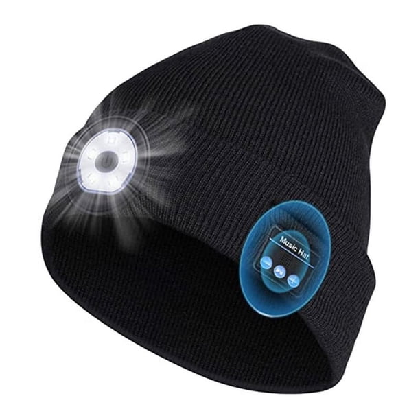 Bonnet En Laine Motif 'DJ' - Chaud, élastique, Unisexe Adulte, Pour Concerts, Festivals, Hiver