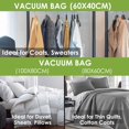 thumbnail image 5 of Vacuum Seal Bags, Space Saver Vacuum Storage Solutions, Compression Bags For Clothing, Blankets, Bedding, Durable Protection, Reusable Vacuum Storage Bags, 6 Pieces, 5 of 5