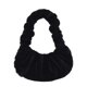 thumbnail image 2 of Bolsa Moda mujer felpa plisada hombro axila invierno bolsos (negro) JShteea Para Estrenar, 2 of 9