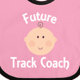 thumbnail image 4 of Inktastic Future Track Coach Occupation Boys or Girls Baby Bib, 4 of 4