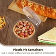 thumbnail image 3 of 40 PCS Plastic Pie Containers, Disposable Pie Keepers, Clear Plastic Dessert Containers with Snap-On Lid, Round Clear Pie Carriers for Cake Cookie Donut, 3 of 6