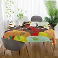 thumbnail image 6 of Coolnut Thanksgiving Turkey Tablecloth, Waterproof Washable Polyester Square Table Cover, Durable Tablecloth for Kitchen Dining Table Party Decor, 60"X 90", 6 of 7