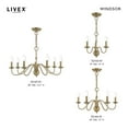 thumbnail image 5 of Livex Lighting - Windsor - 3 Light Mini Chandelier in Traditional Style - 14, 5 of 5