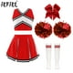 thumbnail image 2 of Disfraz de animadora para niños, uniforme de baile, traje de animadora, top corto sin mangas con lentejuelas, falda con calcetines, conjunto de ropa de baile para niñas de la escuela, 2 of 5