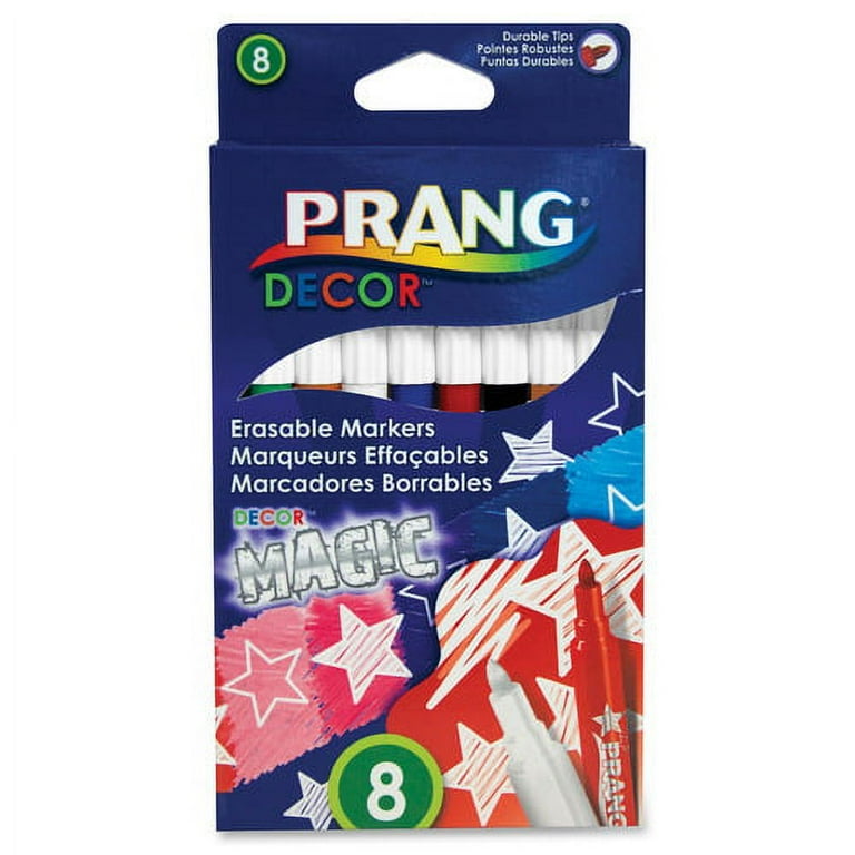 Prang Decor Magic Erasable Markers - Assorted Water Based Ink - 8 / Set Prang Decor Magic Erasable Markers - Assorted Water Based Ink - 8 / Set