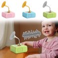 thumbnail image 1 of Fonógrafo de música Bluetooth | Jugador educativo de cartas de rompecabezas | Sonido claro, múltiples modos de reproducción | Diseño Duradero y Mono | Incluye 96 tarjetas de sonido | Don de, 1 of 5