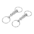 thumbnail image 1 of Tebru 2PCS Dual Quick Release Keyring Detachable Double Split Key For Hanging House Key Belt,Double Split Key ,Keyring With Snaplock, 1 of 8