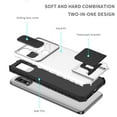 thumbnail image 4 of Tarise for Motorola Moto G Stylus 5G 2021 Phone Case with Slide Camera Cover, Kickstand Rugged Shockproof TPU Rubber Silicone Anti-Scratch Hard PC Back Case Cover for Moto G Stylus 5G 6.8", White, 4 of 8
