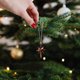 thumbnail image 5 of 12 adornos colgantes irrompibles para árbol de Navidad, con forma de estrella octogonal galvanizada, bolas de piña, decoración festiva para árbol de Navidad y fiestas., 5 of 7
