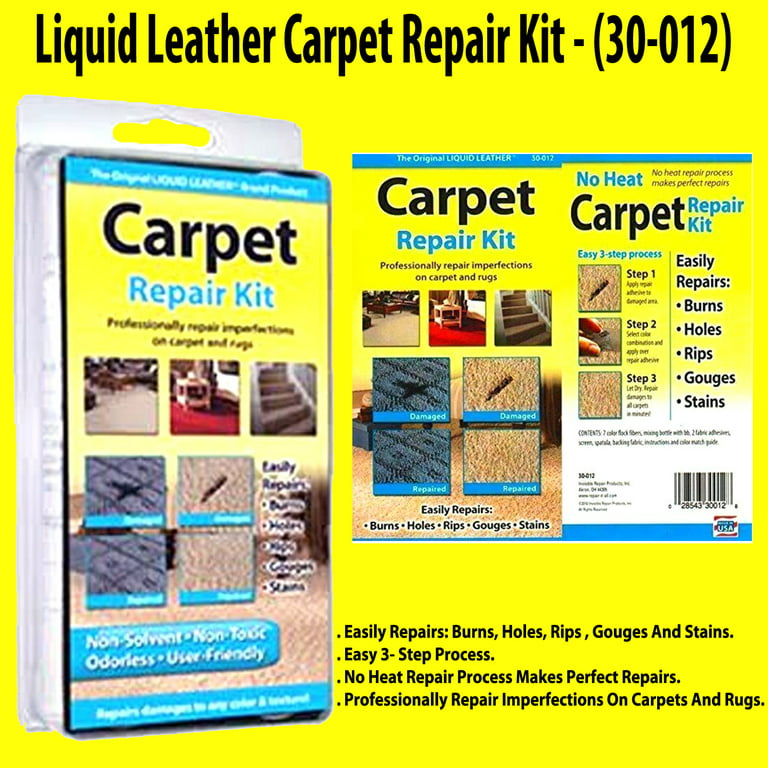 Liquid Leather Liquid Leather -Carpet Repair Kit Burn Hole Carpet Damage  Special Flock Fiber (30-012) 1 Pack 1 Pack