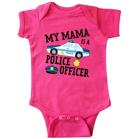 

Inktastic My Mama is a Police Officer Gift Baby Boy or Baby Girl Bodysuit