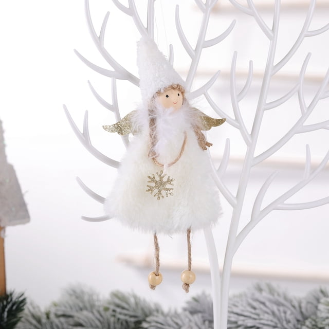 KG Navidad al por mayor Adornos De Navidad 8 pulgadas regalo De amor adorno De Ángel De Navidad decoraciones para árboles De Navidad blanco para decoración navideña