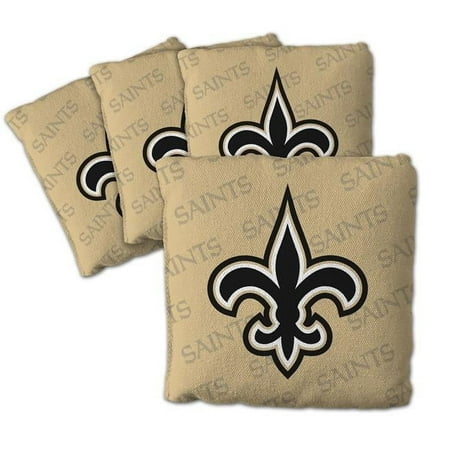 NFL New Orleans Saints Cornhole Bags - 4PK - Gold