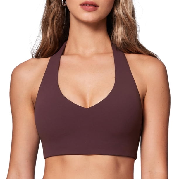 Top deportivo tipo halter acolchado INGIA para yoga con espalda baja XL