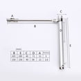 thumbnail image 2 of GOOHOCHY Automatic Closing Door Hinge 1Pcs Spring Steel Silver Home Use, 2 of 8