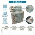 thumbnail image 6 of Teal Coastal Table Runner, Vintage Ocean Beach Shell Nautical Washable Cotton Linen Table Runners 48 Inches Long, Dresser Scarf Runner for Nightstand/Coffee/End Tables 13''x48'', 6 of 8