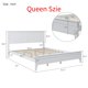 thumbnail image 5 of King/Queen/Full Size Modern White Solid Wood Platform Bed Frame[US-W] My Lux Decor Round, 5 of 6
