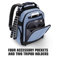 thumbnail image 5 of USA GEAR Portable Camera Backpack for DSLR (Blue) with Customizable Accessory Dividers, Weather Resistant Bottom and Comfortable Back Support - Compatible with Canon, Nikon and More, 5 of 5