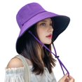 thumbnail image 5 of Harmtty Sun Bucket Hats for Men Women Wide Brim Summer UV Protection Hat for Outdoor Fishing Hiking Camping Beach, 5 of 8