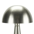 thumbnail image 5 of 16" Modern Iron Mushroom Nickel/Silver Table Lamp Set of 2 - Nourison, 5 of 6