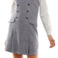 thumbnail image 3 of Kingston Junior's Contrast Collar Boucle Dress Set White Size X-Small, 3 of 3