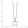 thumbnail image 3 of SS White Ice .05ct. Diamond Necklace 18 Inch, 3 of 3