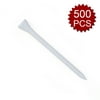 (Price/500 pcs)GOGO Golf Tees, 3-1/4 Inch, Plastic Tees, Golf Accessories-White