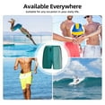 thumbnail image 6 of Vsdgher Teal Color for Mens Swim Trunks with Compression Liner Swim Shorts Swim Suits Board Shorts-XX-Large, 6 of 6