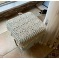 thumbnail image 3 of Cotton Handmade Crochet Square Tablecloth Doilies Lace Table Covers, 3 of 6