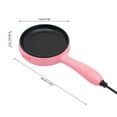 thumbnail image 2 of Electric Skillet, Non-Stick Electric Skillet, Pink Mini Frying Pan 15*5.5cm/5.9*2.2in, 2 of 10