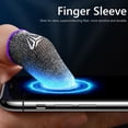 thumbnail image 1 of 2pcs S02 Finger Cots Cover Game Controller Finger Sleeve para PUBG (Púrpura), 1 of 7