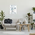 thumbnail image 2 of Stupell Industries the Sea is Calling Nautical Sentiment Navy Anchor Coastal Painting White framed Art Print Wall Art, 24 x 30, Design by Nina Pierce, 2 of 6