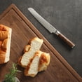 thumbnail image 5 of Babish 8-Inch Bread Knife – High-Carbon 1.4116 German Steel Serrated Knife with Dark Pakka Wood Handle, Full-Tang Razor Sharp Kitchen Knife for Slicing Bread, Crusting & Artisan Loaves, 5 of 6